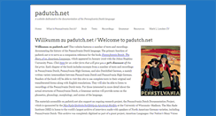 Desktop Screenshot of padutch.net